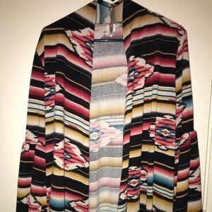 Cardigan with bell sleeves Aztec Print XL